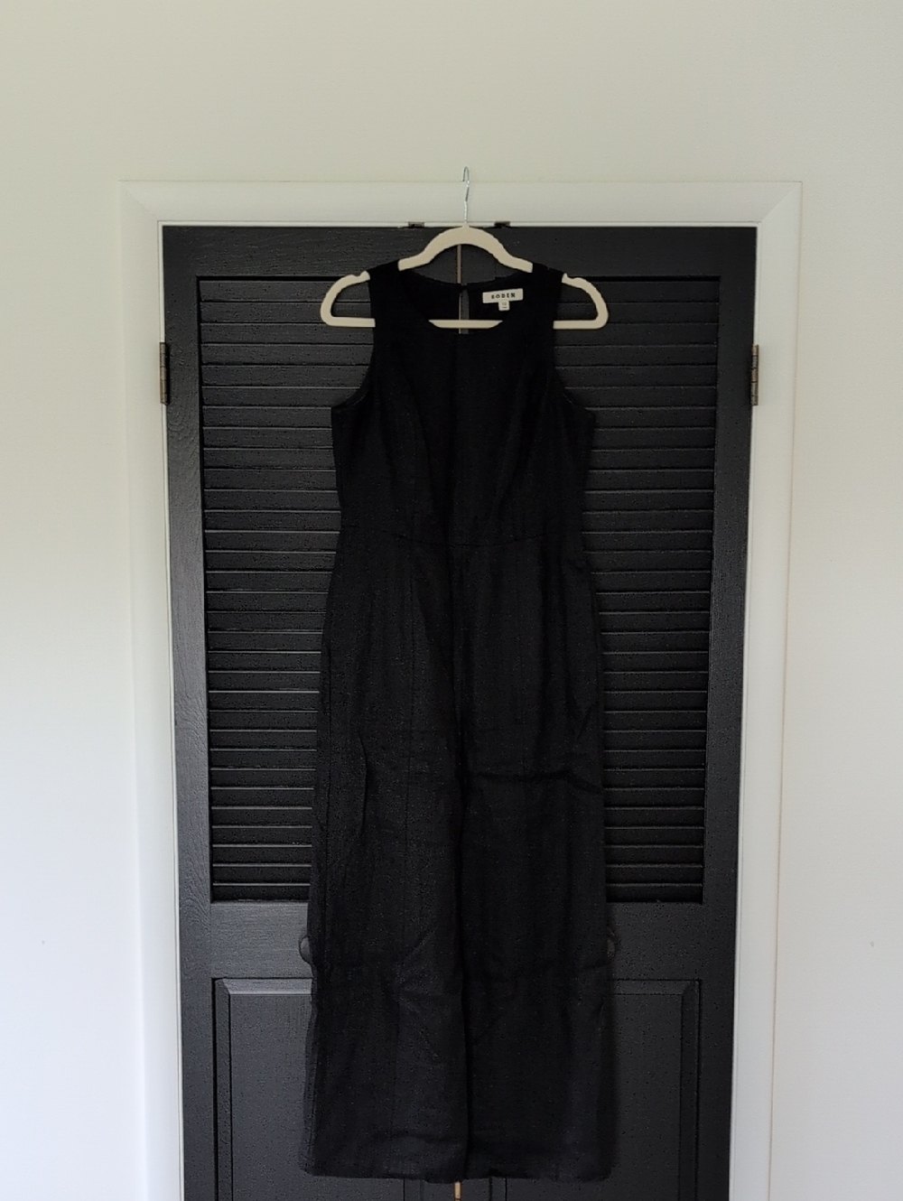 Boden Black Sleeveless Jumpsuit